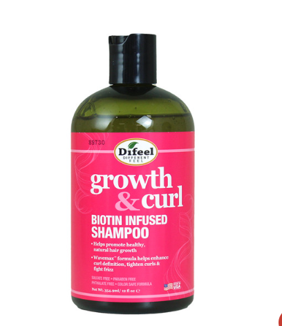 Difeel: Growth & Curl Biotin Shampoo - 12 oz