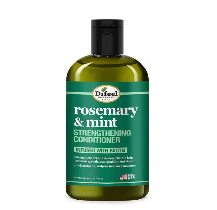 Difeel Rosemary and Mint Hair Strengthening Conditioner with Biotin 12 oz.