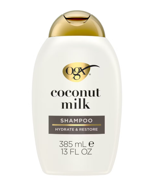 OGX Nourishing + Coconut Milk Shampoo for Strong & Healthy Hair - 13 fl oz: Moisturizing, Strengthening, Softening