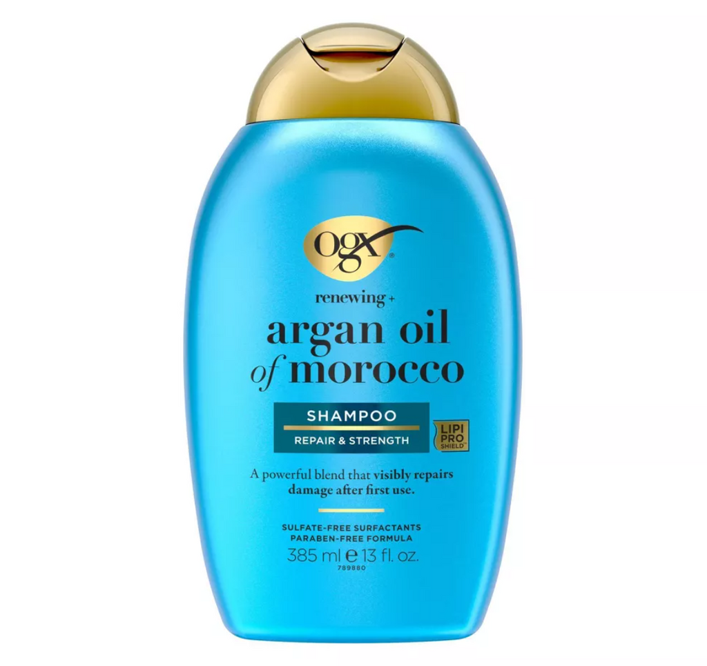 OGX Renewing + Argan Oil of Morocco Hydrating Hair Shampoo, Cold-Pressed Argan Oil to Help Moisturize, Soften & Strengthen Hair - 13 fl oz