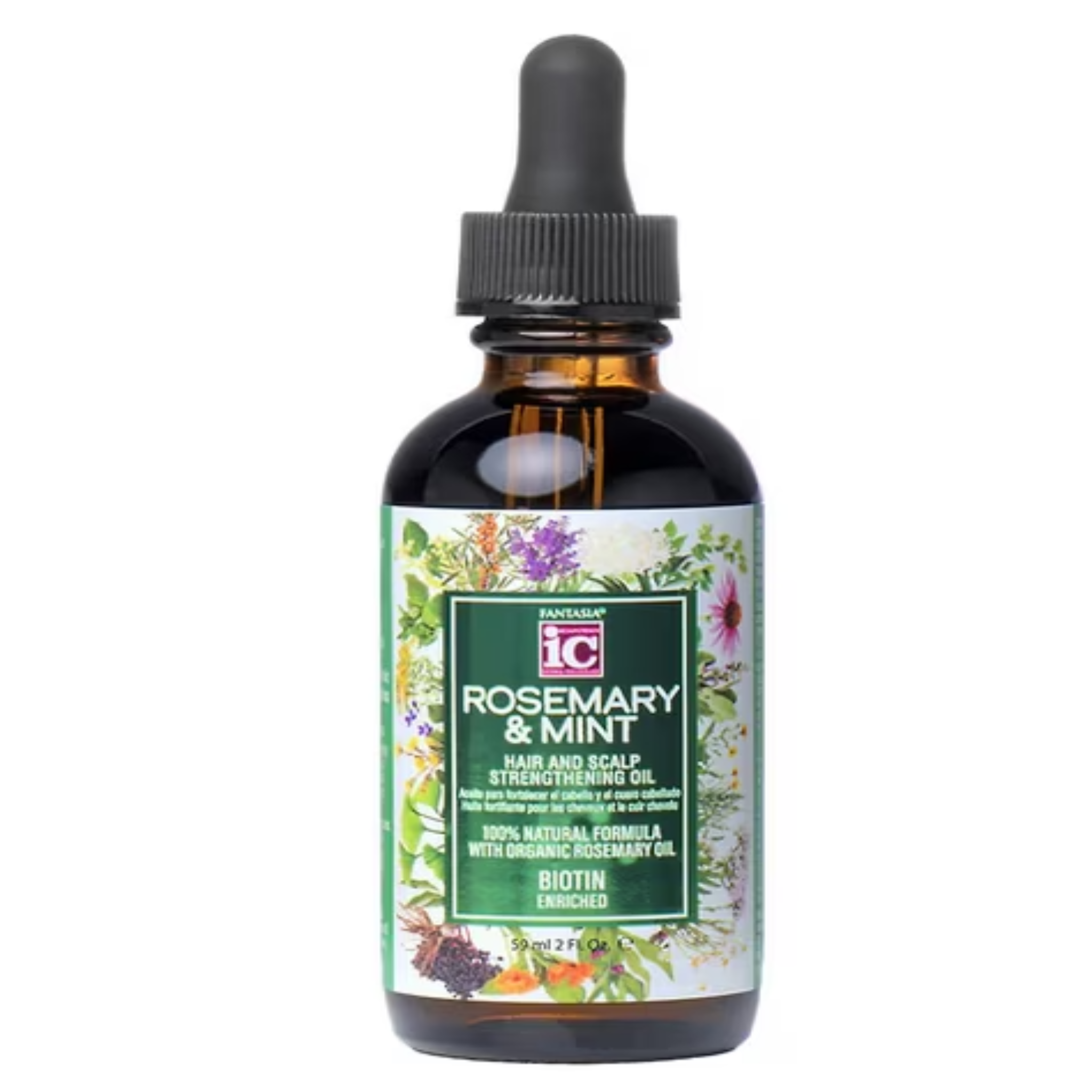 Fantasia IC Rosemary & Mint Hair and Scalp Strengthening Oil, 2 oz