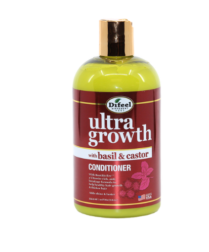 Difeel: Ultra Growth Basil & Castor Oil Pro-Growth Conditioner - 12 oz.