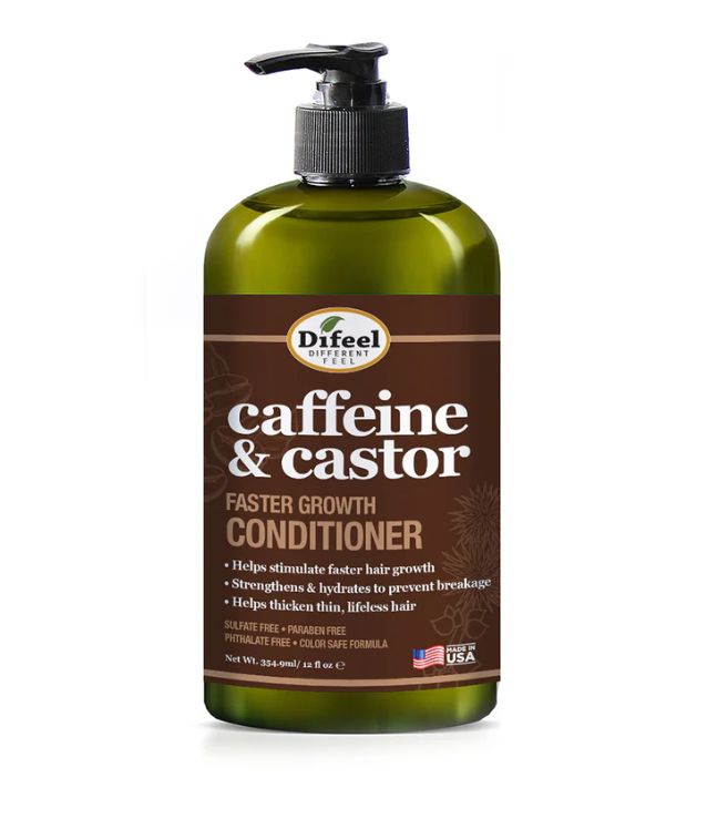 Difeel Caffeine & Castor Conditioner for Faster Hair Growth 12 oz.