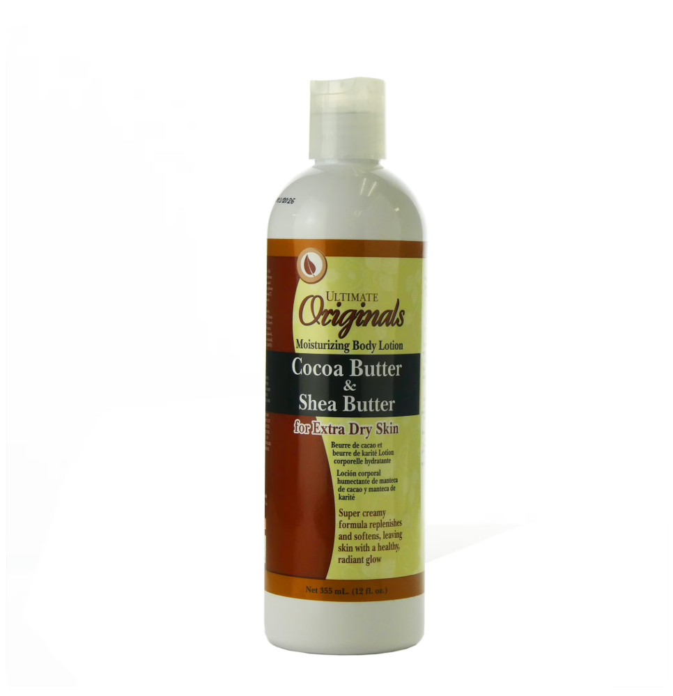 Africa's Best Ultimate Originals Cocoa Shea Butter Body Lotion, 12 Oz.