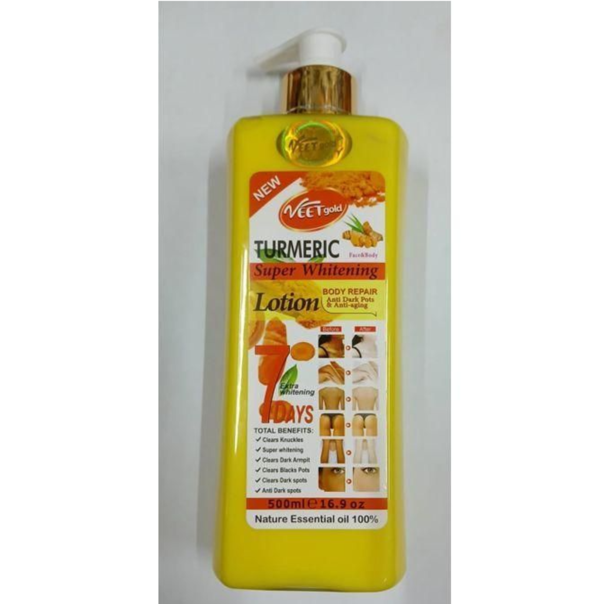 Turmeric 7 Days Super Whitening Lotion (500ml)