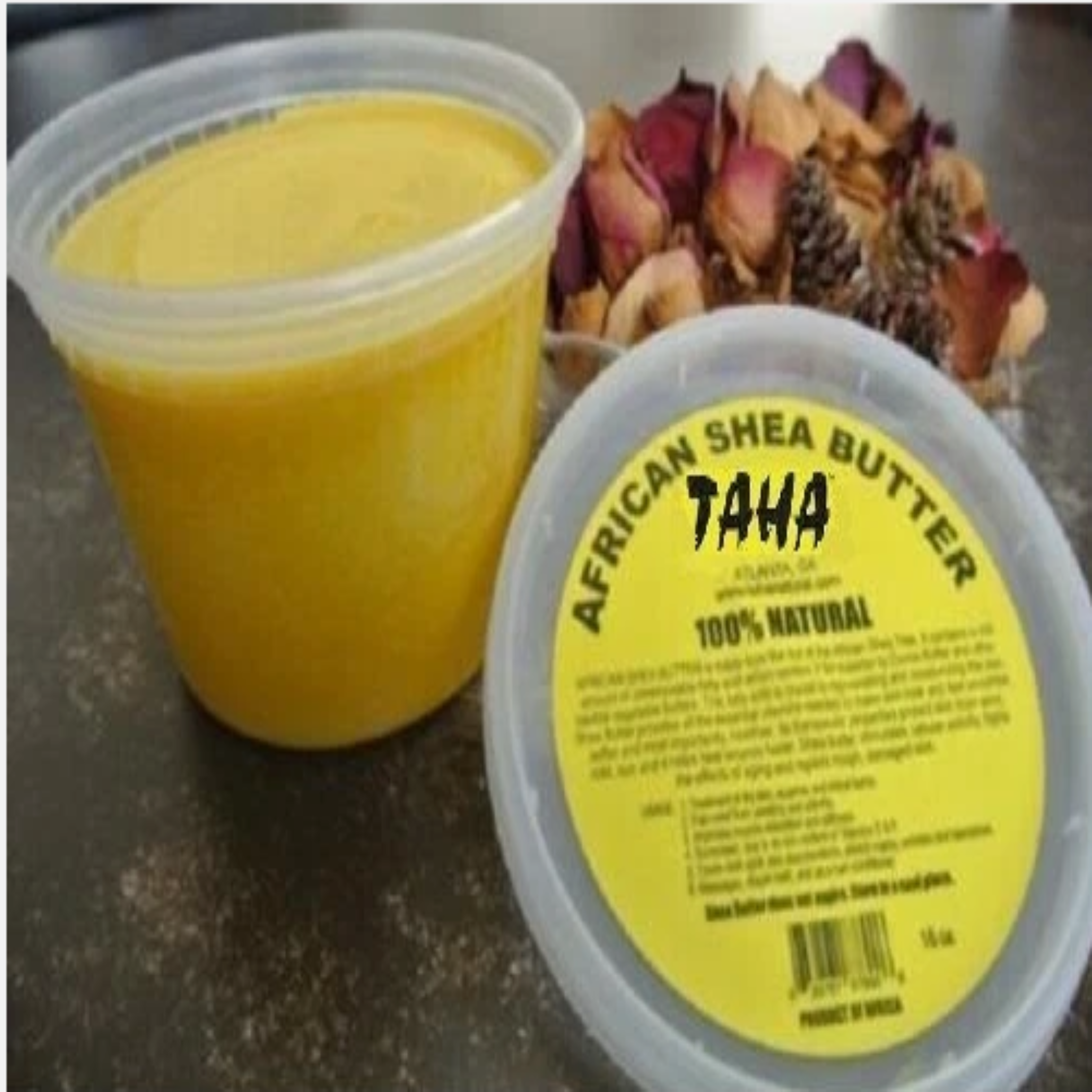 TAHA 100% NATURAL AFRICAN SHEA BUTTER (creamy ) 16 Oz