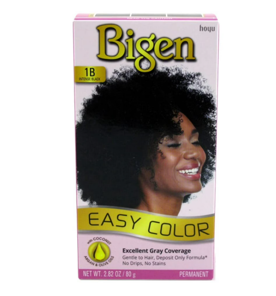Bigen Permanent Easy Color for Women Natural Shades, 1B Intense Black, 2.82 Oz.
