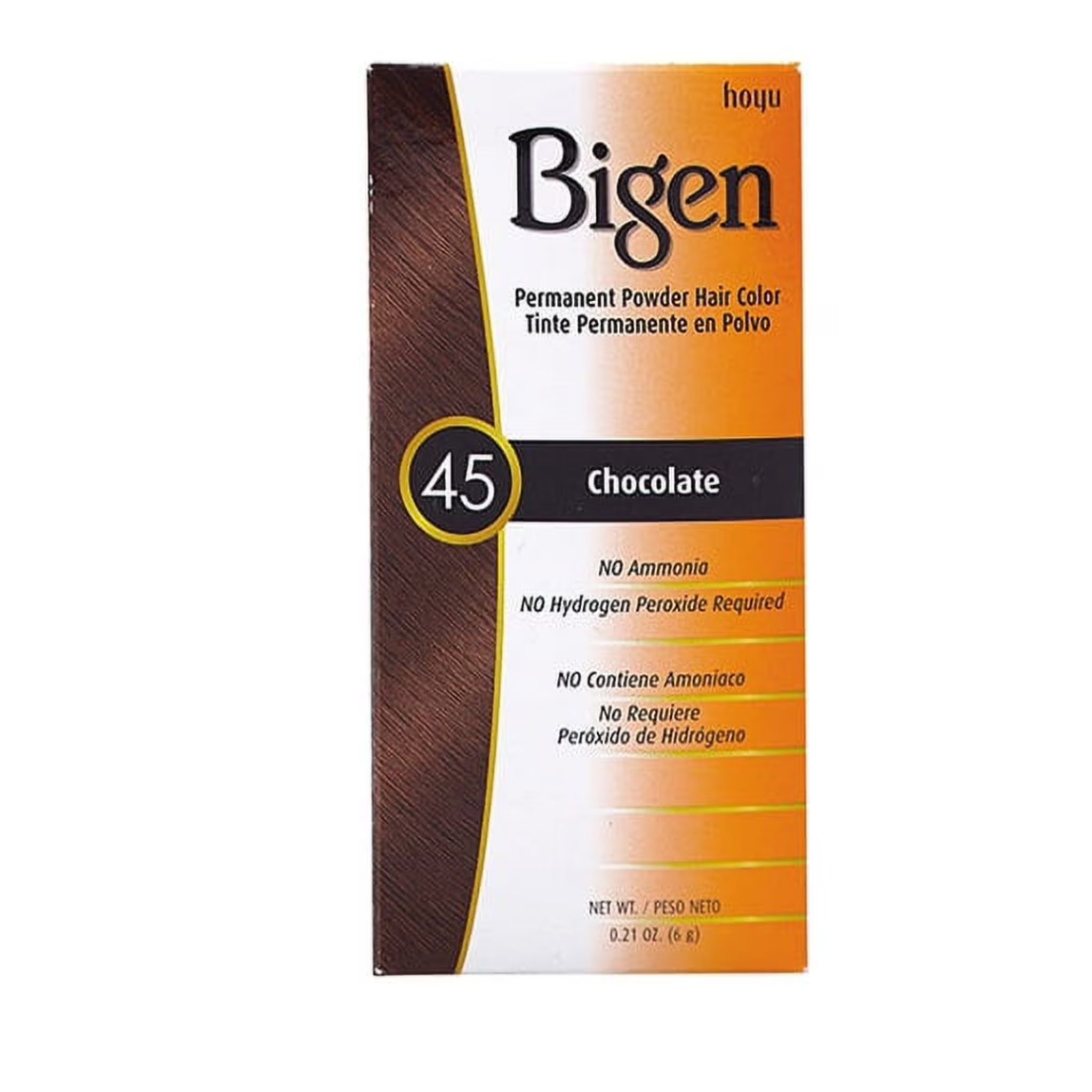 Bigen Powder Hair Color 45 Chocolate, 0.21 Oz