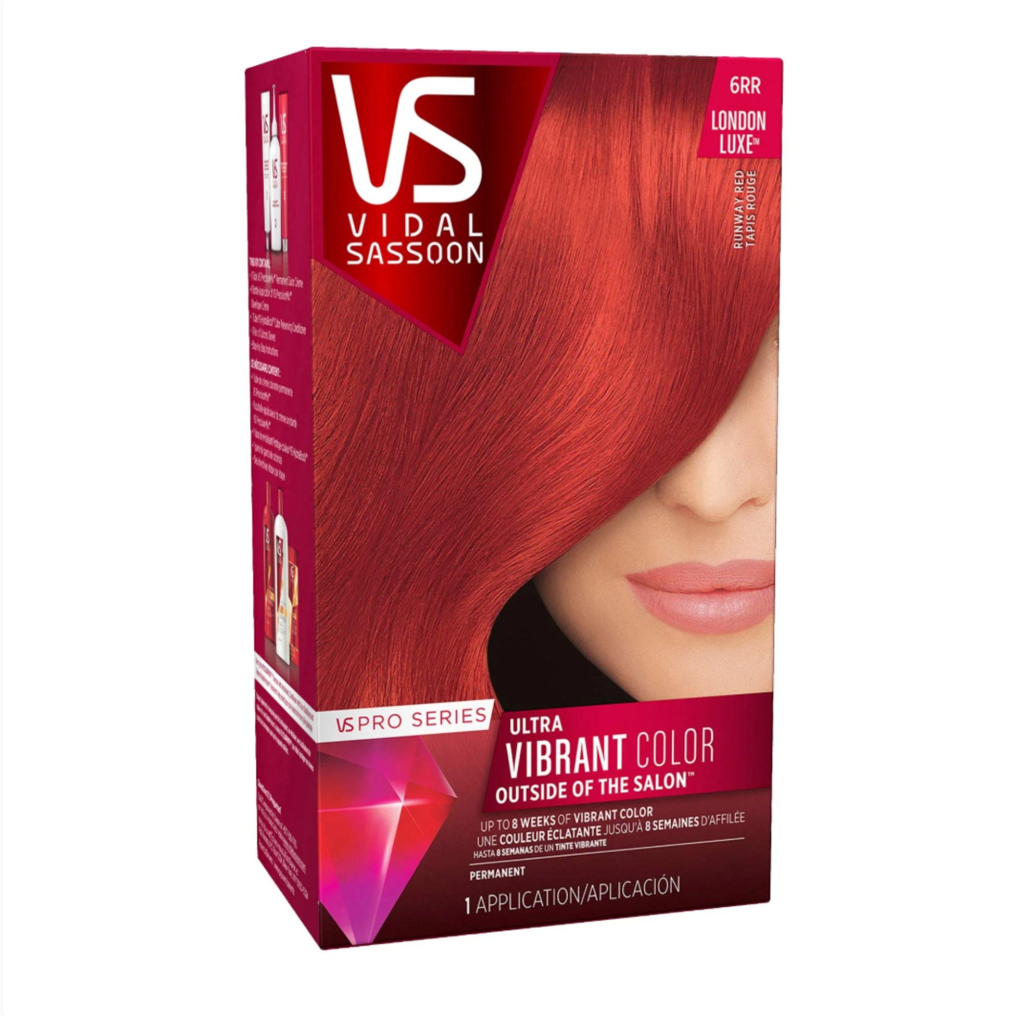 Vidal Sassoon Pro Series Permanent Hair Dye, 6RR Runway Red