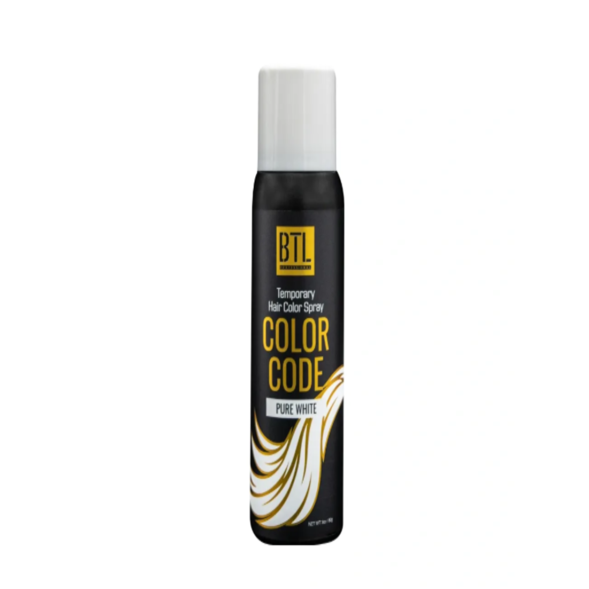 BTL Color Code Temporary Hair Spray - PURE WHITE
