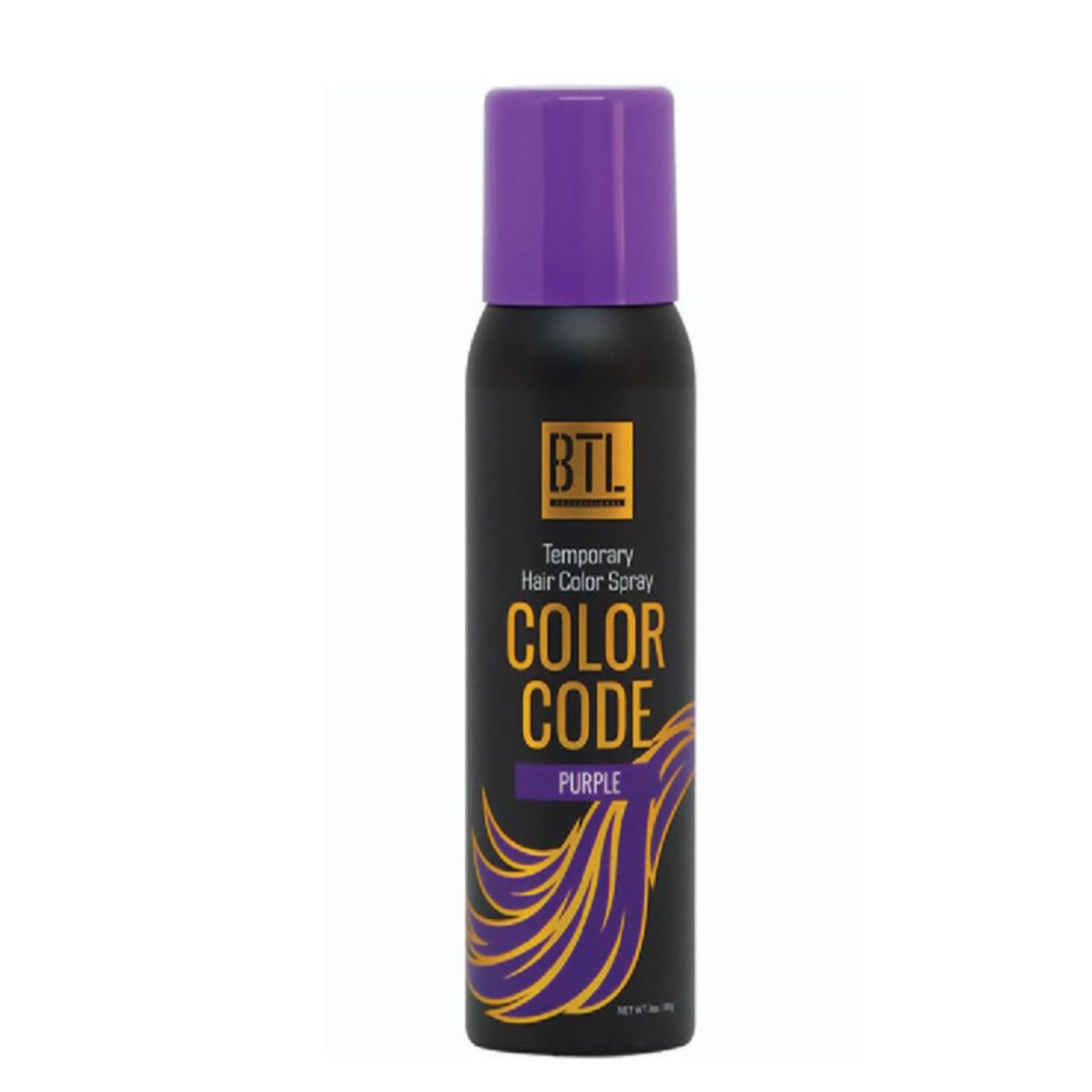 BTL Purple Color Code TBTL Purple Color Code Temporary Hair Color Spray 3 ozemporary Hair Color Spray 3 oz