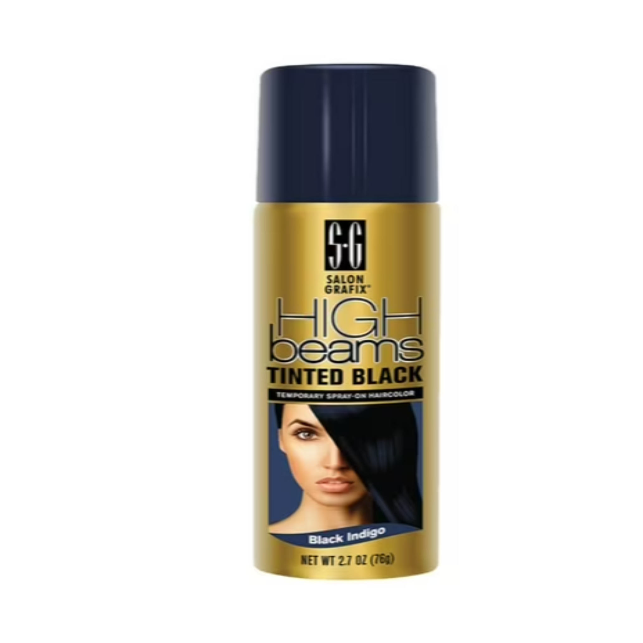 Salon Grafix High Beams Tinted Black Temporary Spray - Black Indigo , 2.7 oz Hair Color