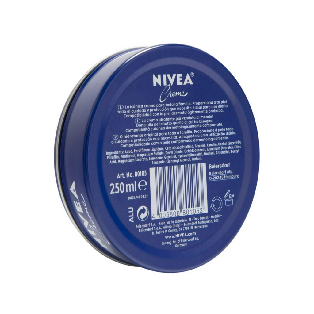 NIVEA Creme 250ml, Blue, 8.45 Fl Oz / 250 ml