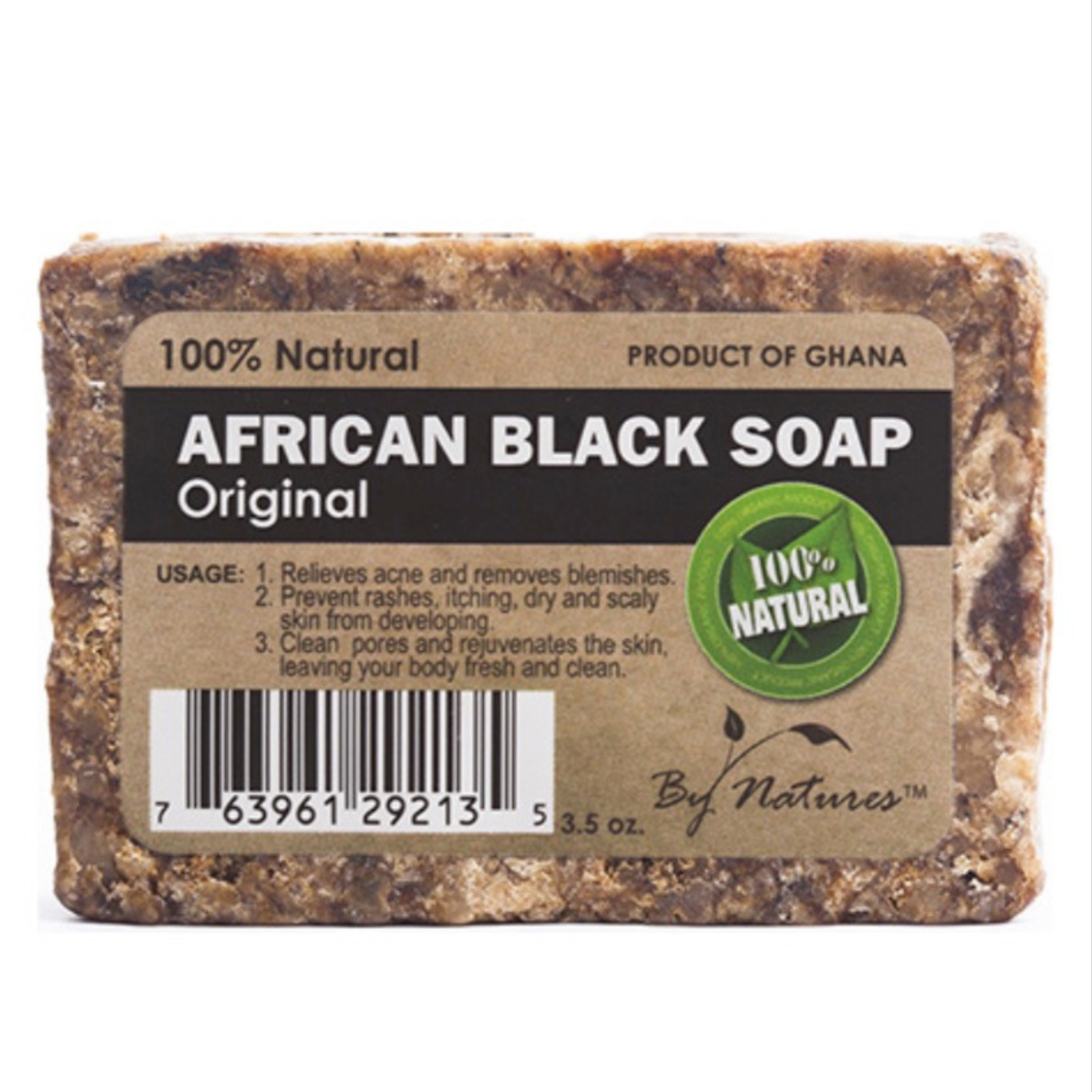 By Natures 100% Natural African Black Soap Original