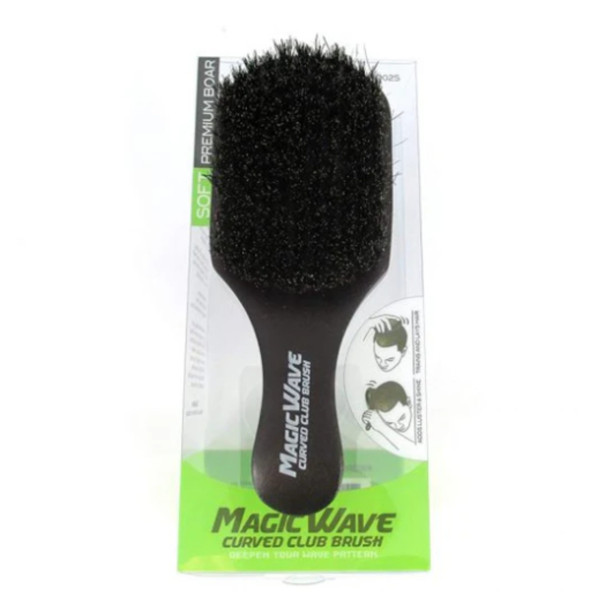 Magic Collection Wave Curved Club Brush W/Handle Soft WBR002S