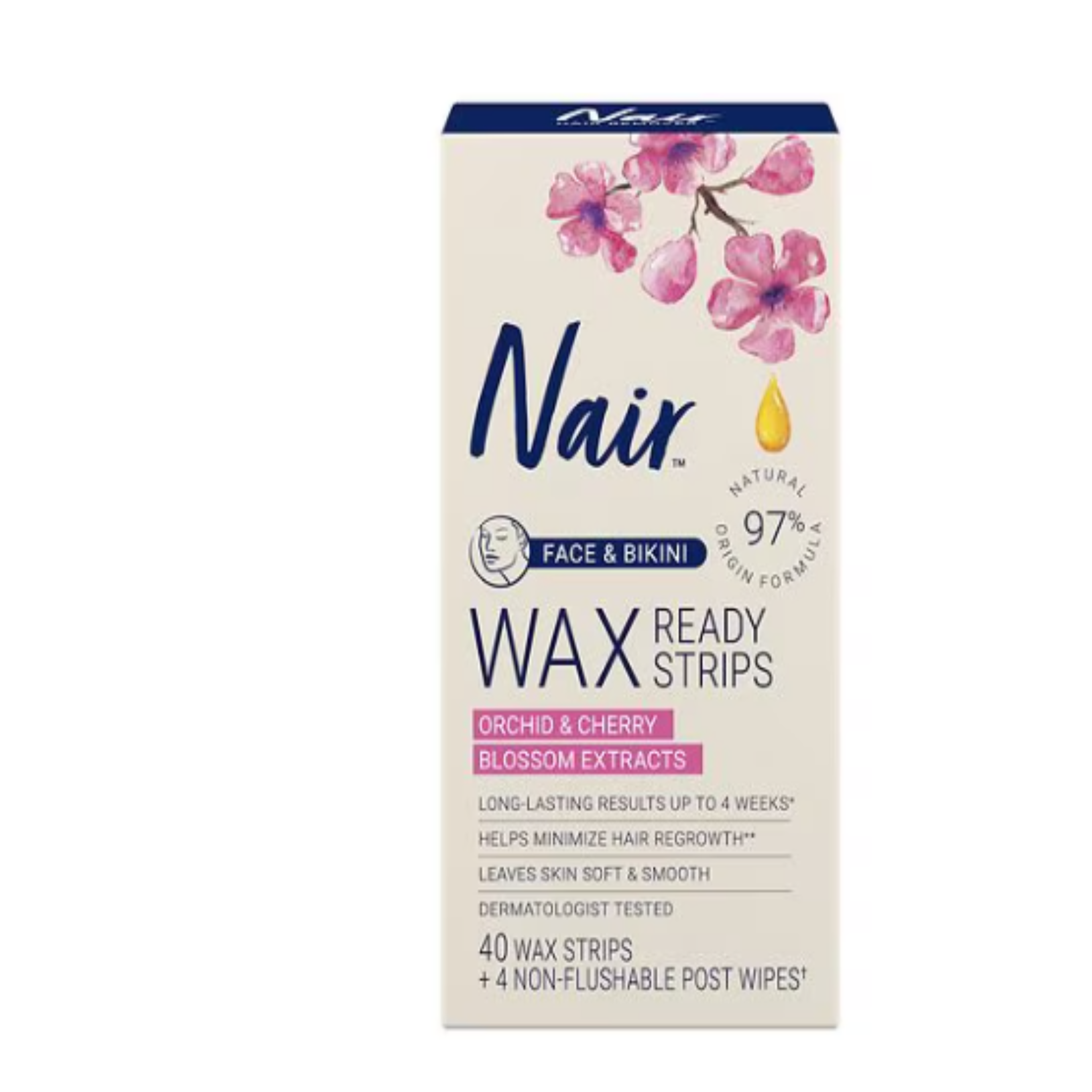 Nair Wax Ready-Strips Face,