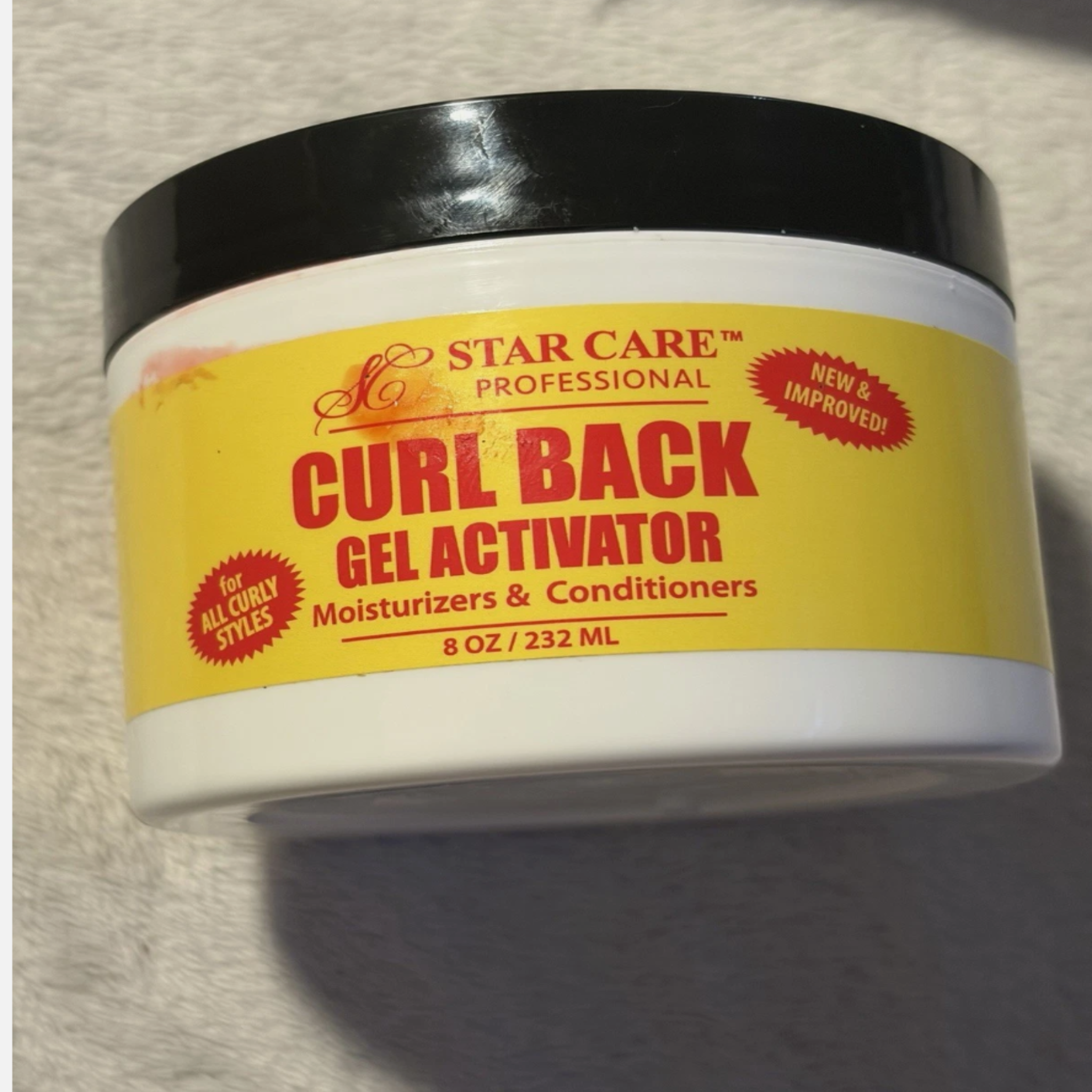 Star Care Snap Back Gel Activator Moisturizer Conditioner 8 oz