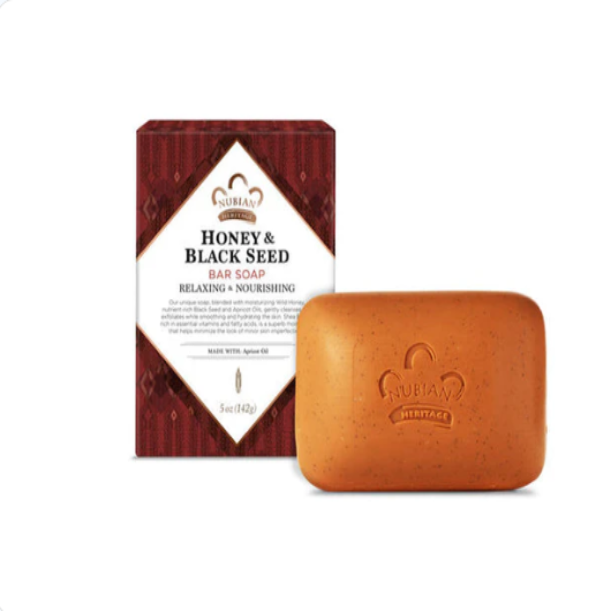 Nubian Heritage, Bar Soap, Honey & Black Seed