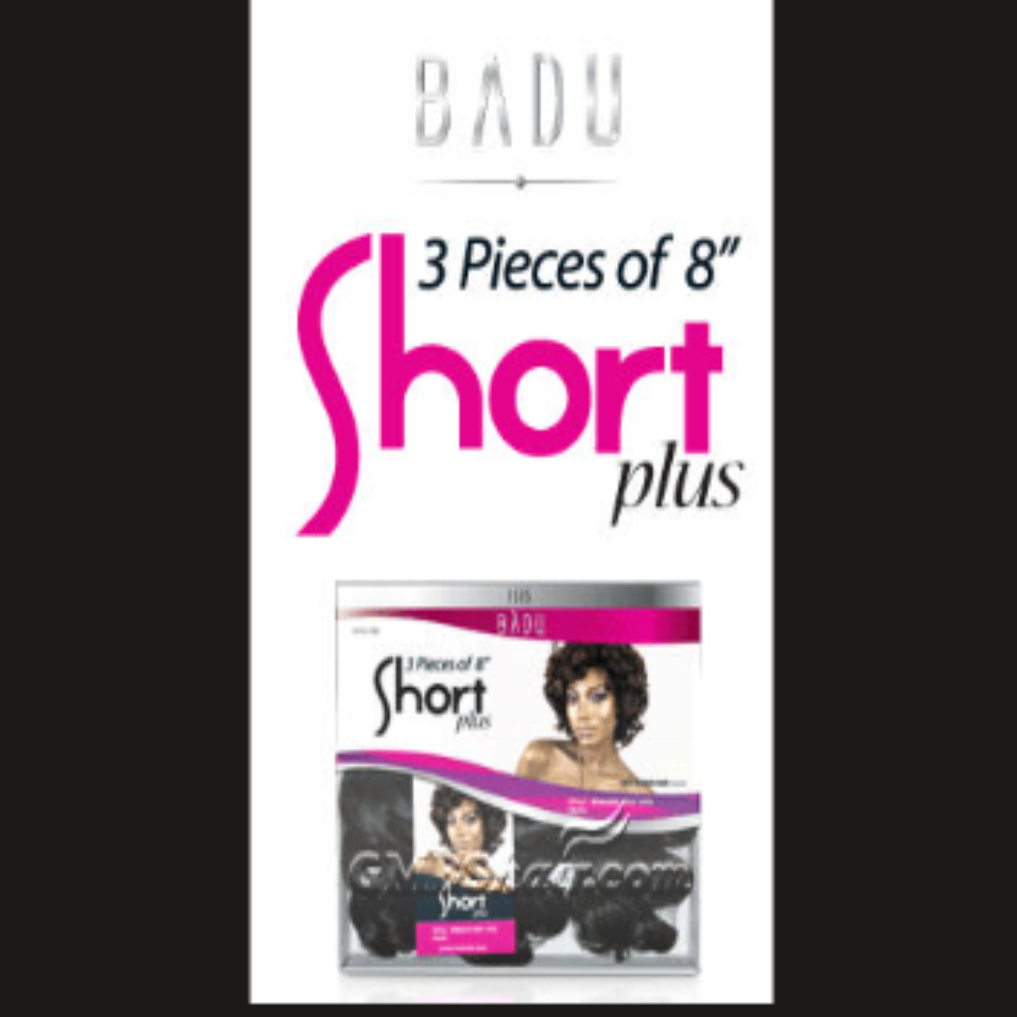 ISIS Badu Short Plus 100% Human Hair StyleMix 3PC OF 8" Hair