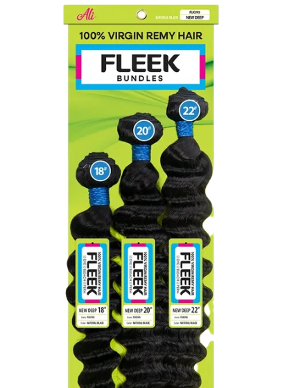 FLEEK 100% VIRGIN REMY BUNDLE NEW DEEP