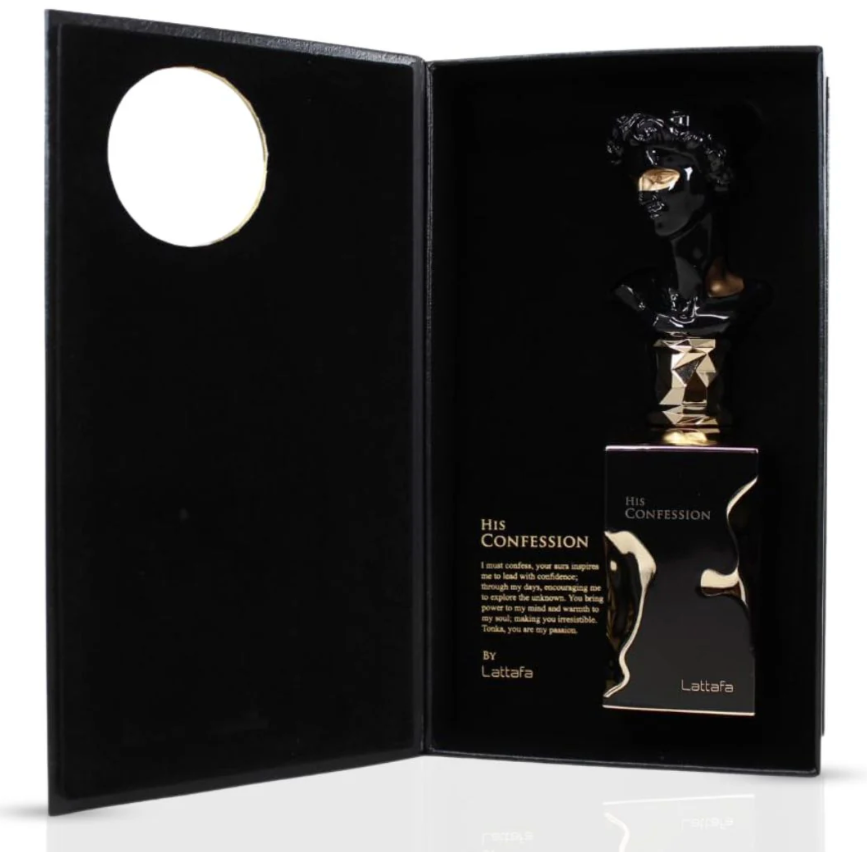 His Confession Eau De Parfum Spray 100ML (3.4 OZ) by Lattafa
