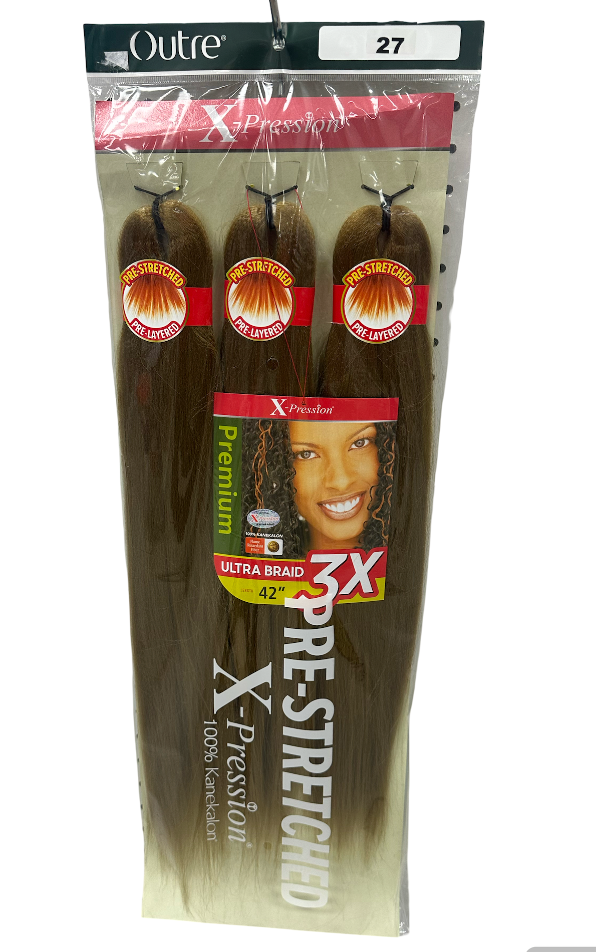 Outre X-PRESSION Ultra Braid Pre-streteched Braid 42" 3X (1/1B/2/27/30/33/PUR)
