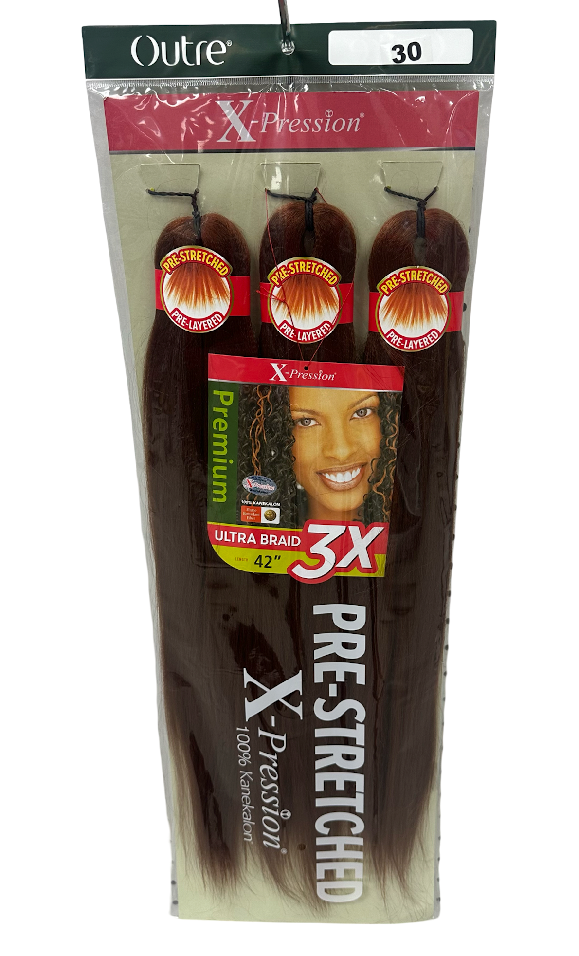 Outre X-PRESSION Ultra Braid Pre-streteched Braid 42" 3X (1/1B/2/27/30/33/PUR)