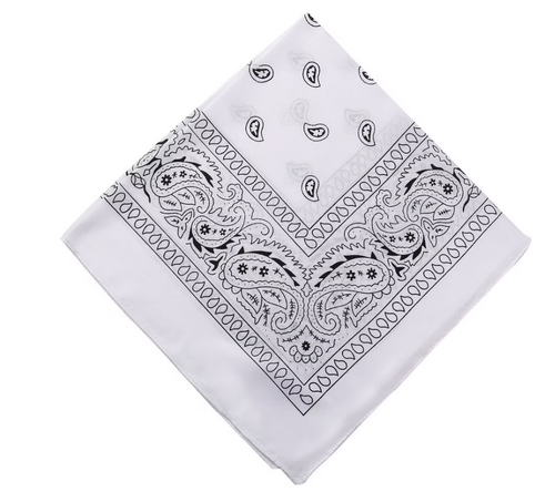 100% Cotton Paisley Unisex Bandanas