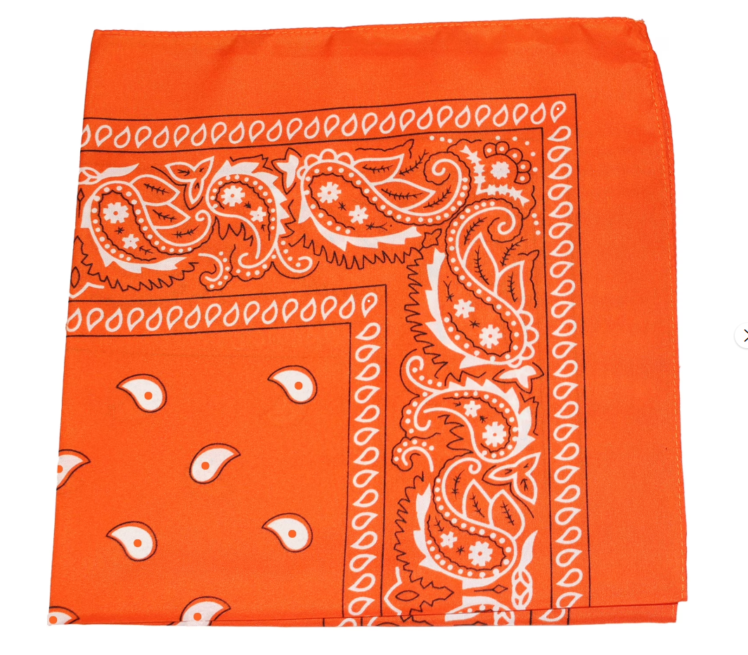 100% Cotton Paisley Unisex Bandanas