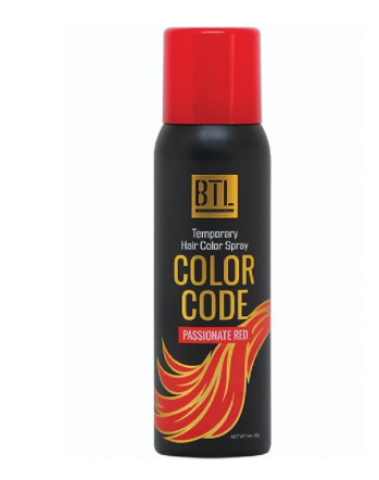 BTL Color Code Temporary Hair Color Spray-On! Vibrant & Easy to Wash | Fast Drying (3oz/80g)