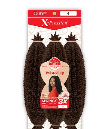 Outre Synthetic Hair Crochet Braids X-Pression Twisted Up 3X Springy Afro Twist 16"
