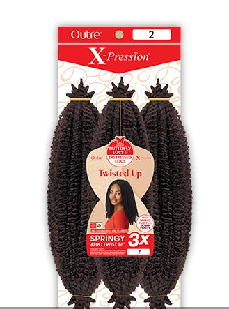 Outre Crochet Braids X-Pression Twisted Up 3X Springy Afro Twist 24"