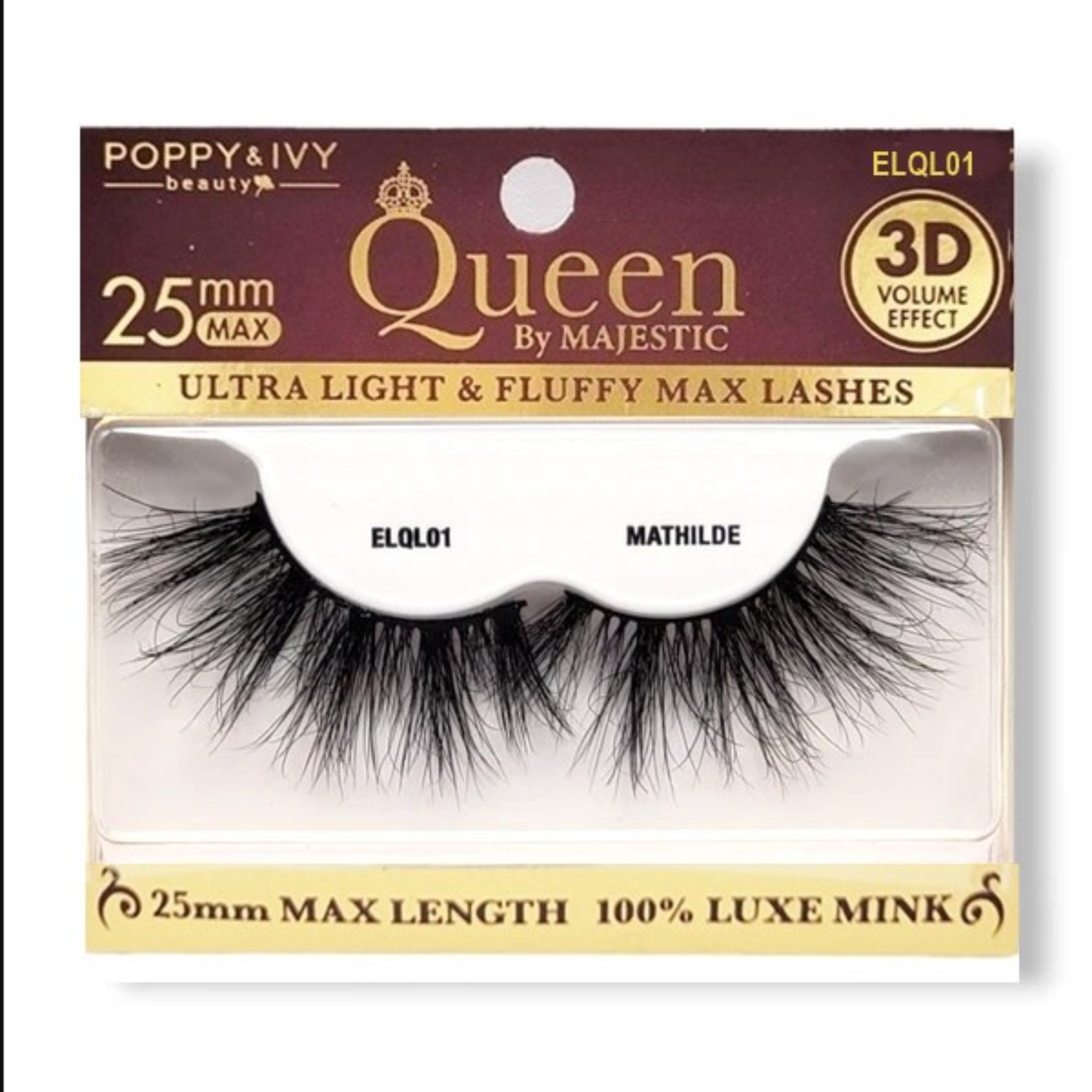Poppy & Ivy 3D Queen Majestic Luxe Mink Eyelashes